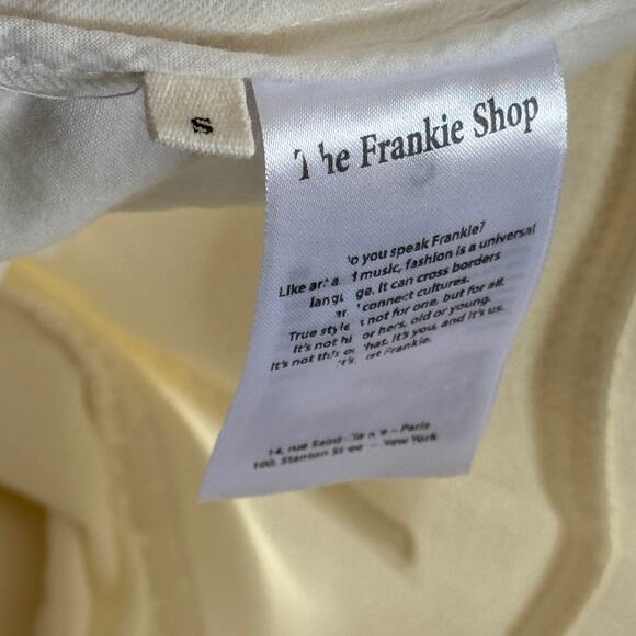 The Frankie‎ Shop Hailey Denim Oversized Cargo Pants in White Size Small - Picture 9 of 12